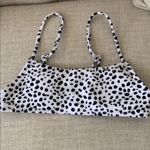 spotted bathing suit